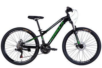 Велосипед AL 26" Formula BLACKWOOD DD FR рама-13" чорний з зеленим 2026 OPS-FR-26-801 фото