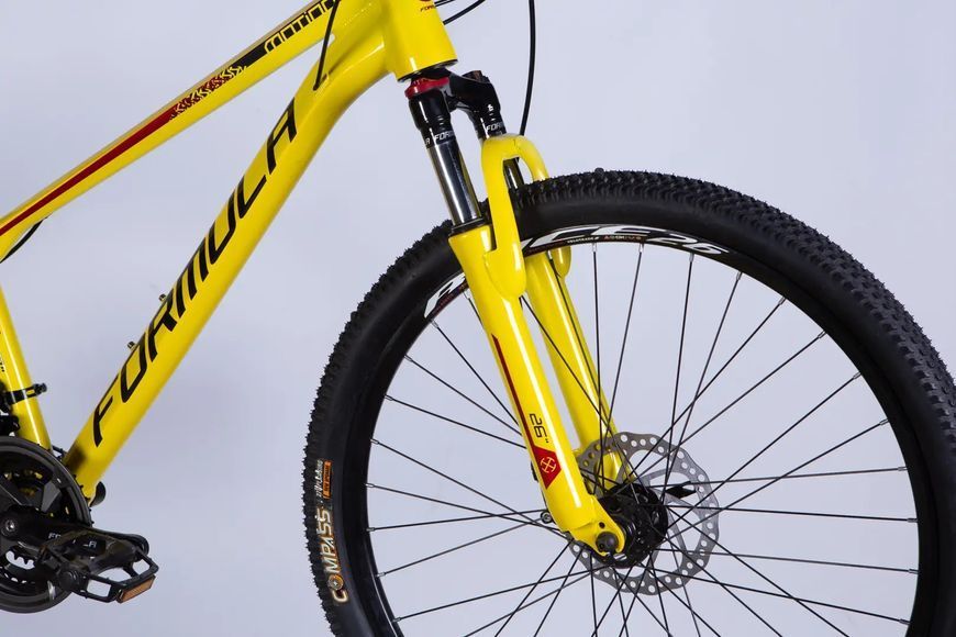 Велосипед AL 26" Formula MOTION DD FR рама-13" жовтий з чорним 2026 OPS-FR-26-811 фото