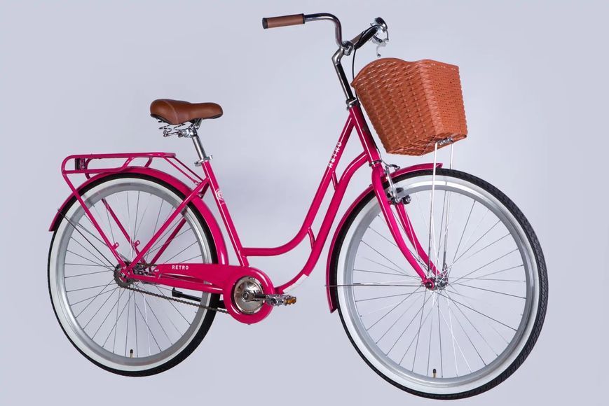 Велосипед ST 28" Dorozhnik RETRO Velosteel рама-19" рожевий 2025 OPS-D-28-429 фото