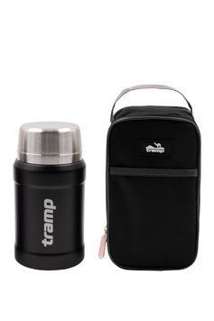 Термос Tramp харчовий 0,8л в чохлі black UTRC-132 UTRC-132-black фото