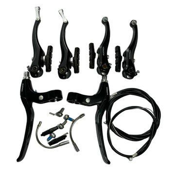 Гальма Alhonga V-brake HJ-805AD чорний + трос, рубашка, коромисло 40099930394 фото