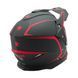 Шолом, закритий крос/ендуро XL 60-61 АТV Forsage Rider 035 чорно-червоний матовий з дашком вмонтовані окуляри 136-017 фото 3