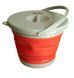 Відро TRAMP складане силіконове з кришкою terracota 5л TRC-128 TRC-127-red фото 4