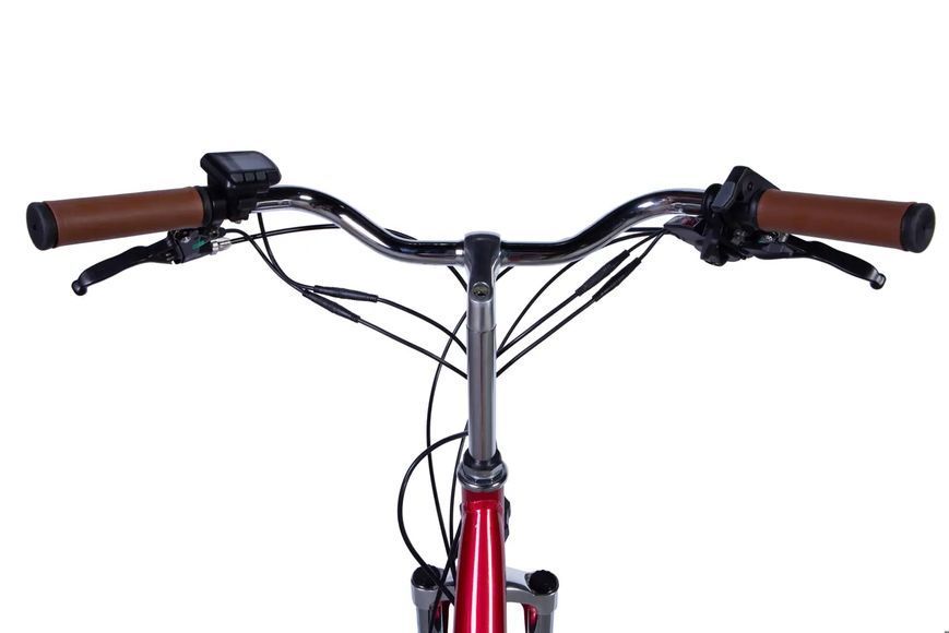 Велосипед з електроприводом 28" ST Dorozhnik eRETRO Vbr FR рама-19" 36B 13А*г 500Вт малиновий 2026 ELB-D-28-112 фото