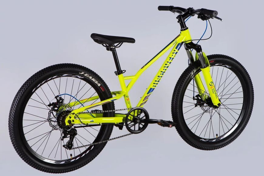 Велосипед ST 24" Discovery FLINT DD FR рама-12" жовто-синій 2025 OPS-DIS-24-360 фото