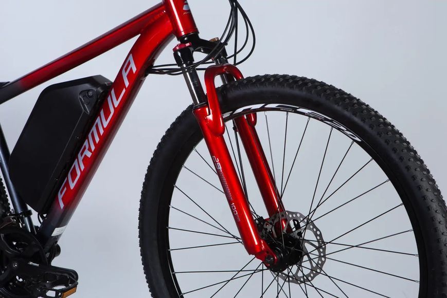 Велосипед з електроприводом 29" AL Formula eF-1 DD CS рама-21" 48B 12.5А*г 500Вт червоно-сріблястий 2026 ELB-FR-29-253 фото