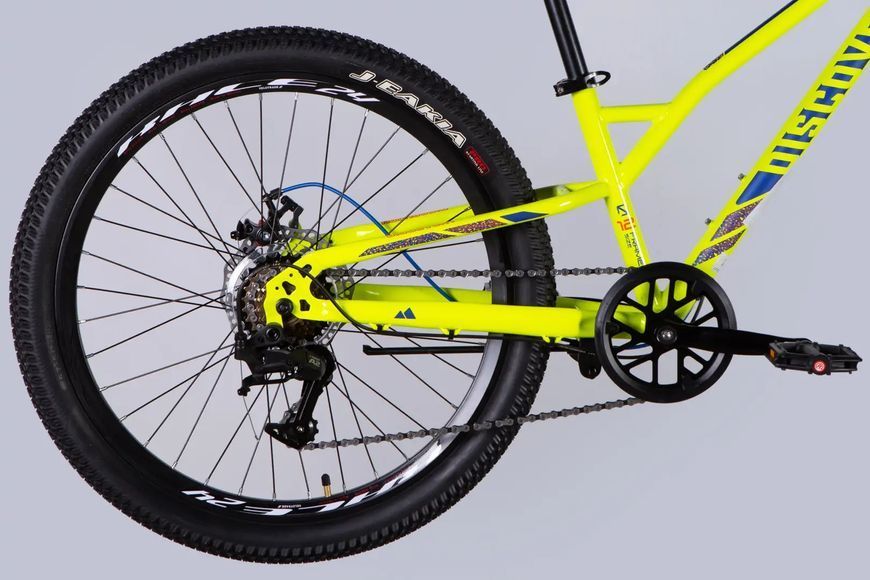 Велосипед ST 24" Discovery FLINT DD FR рама-12" жовто-синій 2025 OPS-DIS-24-360 фото