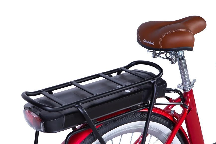 Велосипед з електроприводом 28" ST Dorozhnik eRETRO Vbr FR рама-19" 36B 13А*г 500Вт малиновий 2026 ELB-D-28-112 фото