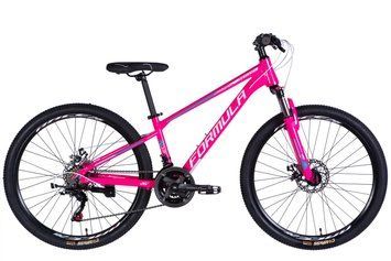 Велосипед AL 26" Formula MOTION DD FR рама-13" рожевий з білим 2026 OPS-FR-26-810 фото