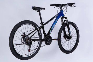 Велосипед AL 26" SPACE PHAETON DD FR рама-13" чорно-синій 2026 OPS-SP-26-090 фото