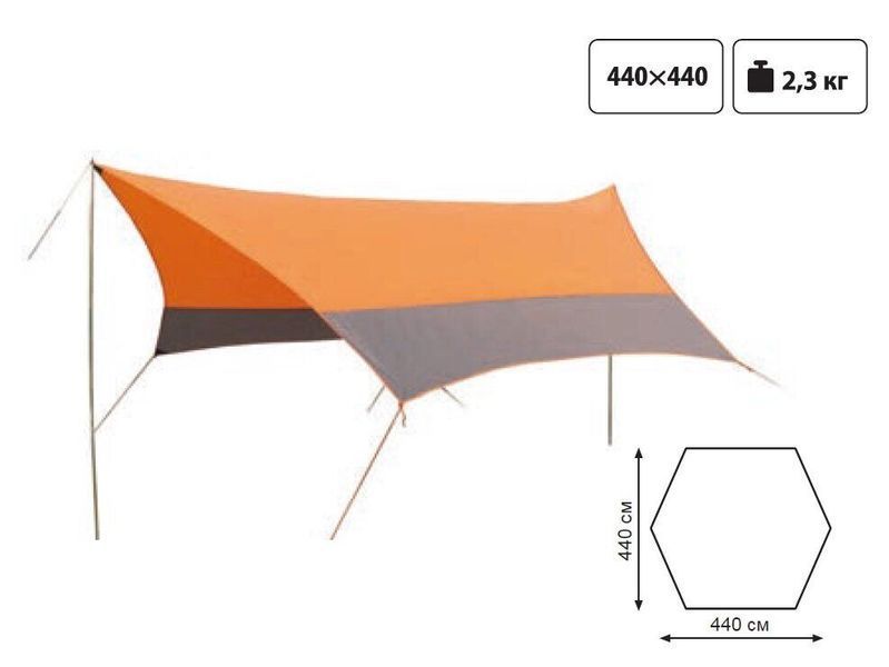 Тент зі стійками Tramp Lite Tent orange TLT-011 TLT-011 фото