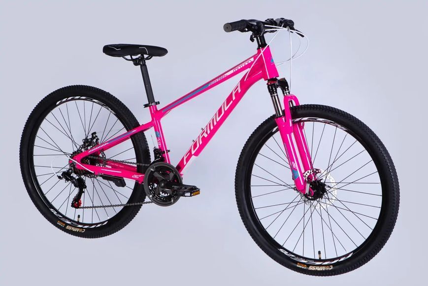 Велосипед AL 26" Formula MOTION DD FR рама-13" рожевий з білим 2026 OPS-FR-26-810 фото
