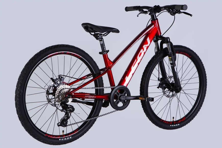 Велосипед AL 24" Leon JUNIOR DD CS рама-12" червоний 2025 OPS-LN-24-116 фото