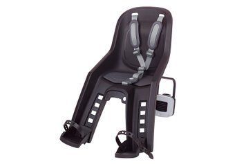 Дитяче крісло переднє POLISPORT Bubbly Mini Plus FF на підсідельну трубу, 26"-28", 9-15 кг, чорне 8406900021 фото
