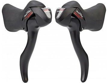 Ручка перемикання Shimano ST-A070 Tourney Dual Control 2х7 швидкостей з індикатором передач. Чорні BRL-62-54 фото