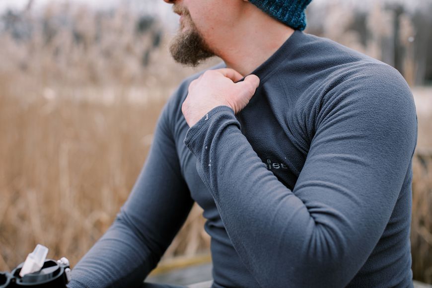 Термобілизна чоловіча Tribe Microfleece (футболка+штани) T-KA-0015-grey 3XL T-KA-0015-grey-3XL фото
