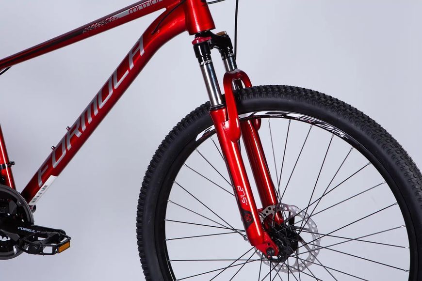 Велосипед AL 27.5" Formula MOTION DD FR рама-16" червоно-сріблястий 2025 OPS-FR-27.5-249 фото