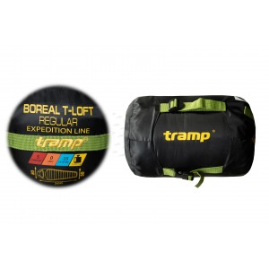 Спальний мішок Tramp Boreal Regular кокон правий green/grey 200/80-50 UTRS-095R