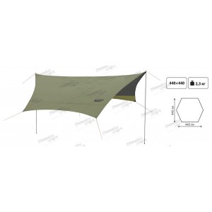 Тент зі стійками  Tramp Lite Tent green UTLT-034