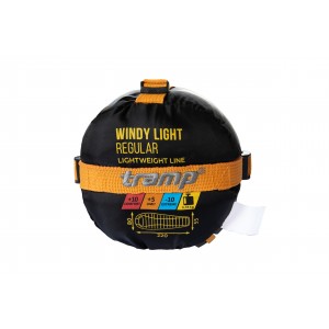 Спальний мішок  Tramp Windy Light кокон лівий yellow/grey 220/80-55 UTRS-055