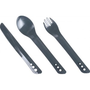 Набор ложка\вилка\нож Lifeventure Ellipse Cutlery graphite