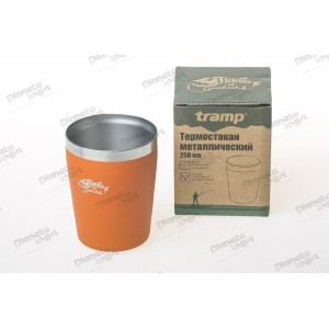 Термостакан металлический Tramp (250мл) оранжевый TRC-101