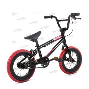 Велосипед 12" Stolen AGENT 13.25" 2020 BLACK W/ DARK RED TIRES