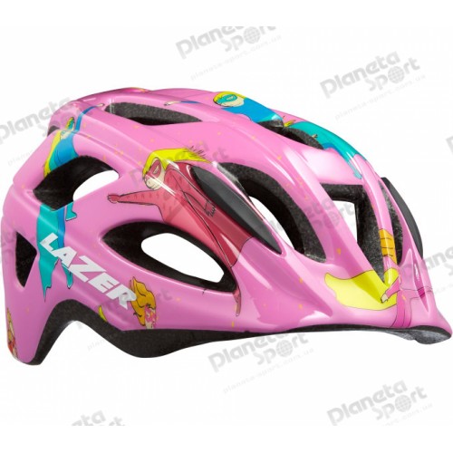 Шлем детский LAZER P`NUT, розовый, супердевочка