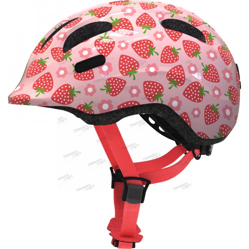 Шлем детский ABUS SMILEY 2.1, размер M (50-55 см), Rose Strawberry, розовая клубника