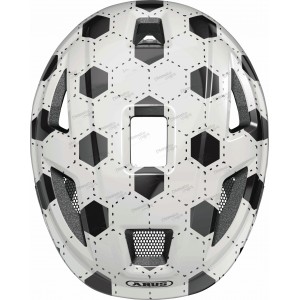 Шлем детский ABUS ANUKY 2.0, размер M, White Football, белый с серым