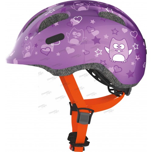 Шлем детский ABUS SMILEY 2.0, размер S (45-50 см), Purple Star, фиолетовый