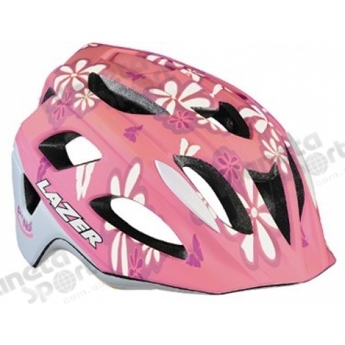 Шлем детский LAZER P`NUT, розовые цветы