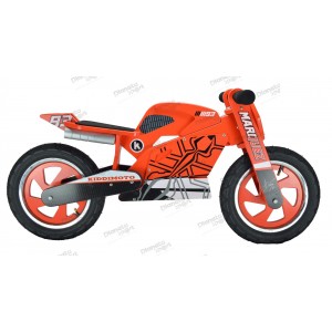 Беговел 12" Kiddimoto Heroes деревянный, с автографом Mark Marquesъ