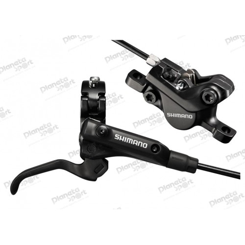 Тормоз дисковый гидравлический задн. Shimano BL-M506L(R), BR-M447L(R) черные, органические колодки, гидролиния SM-BH59 1400мм black