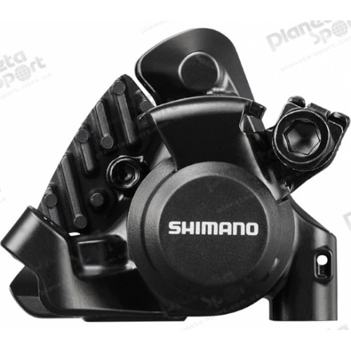 Тормоз дисковый механический Shimano BR-RS305-R, FLAT MOUNT, задний, колодка L03A RESIN PAD(W/FIN)