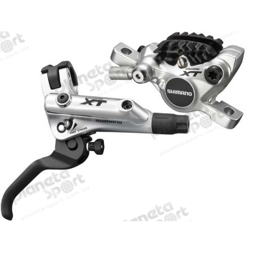 Тормоз дисковый гидравлический пер. Shimano DEORE XT BL-M785-B-S(L),BR-M785S(F), органические колодки, гидролиния SM-BH90-SB 850мм