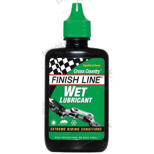 Смазка Finish Line жидкая Wet Lube (Cross Country) для влажных погодных условий, 120ml