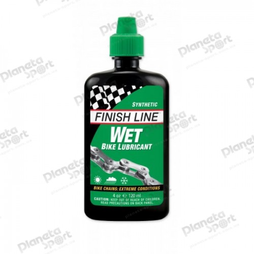 Смазка Finish Line жидкая Wet Lube (Cross Country) для влажных погодных условий, 36ml