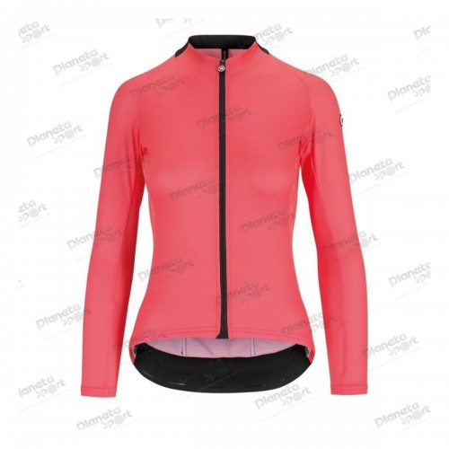 Джерси ASSOS Uma GT Summer LS Jersey Galaxy Pink, длин. рукав, женское, розовое с черным, L