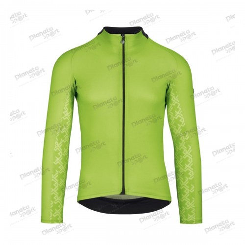 Джерси ASSOS Mille GT Summer LS Jersey Visibility Green, длин. рукав, мужское, салатовое, M