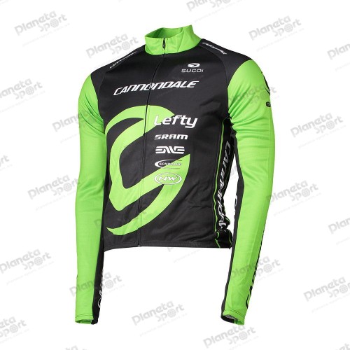 Джерси Cannondale EVOLUTION PRO ZAP с длин. рукавом, L/S, мужское, GRN (зелёное), M