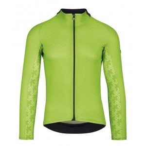 Джерси ASSOS Mille GT Summer LS, длин. рукав, мужское, зеленое, L