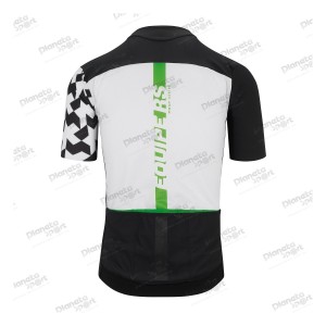 Джерси ASSOS Equipe RS Aero SS, кор. рукав, мужское, черное с зеленым, L 