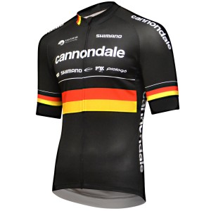 Джерси Cannondale CFR Fumic Team Replica кор. рукав, мужское, черно-красное, XXL