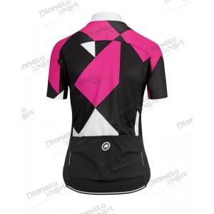 Джерси ASSOS Women's Rock SS, кор. рукав, женское, черно-бело-розовое, M