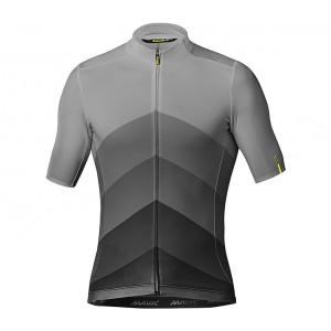 Джерси Mavic COSMIC GRADIANT кор. рукав, мужское, asphalt, серое, XXL