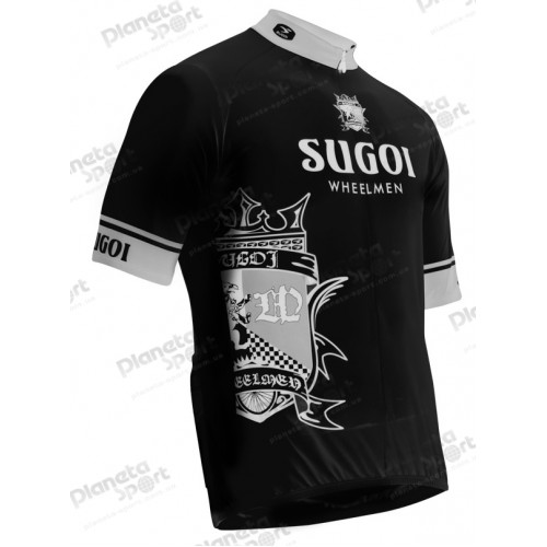 Джерси Sugoi WHEELMEN, кор. рукав, мужское, black/white (черно-белое), L