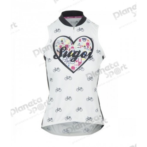 Джерси Sugoi I HEART BIKES S/L, безрукавка, женское, WHT (белое), M