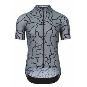 Джерси ASSOS Mille GT Summer SS, кор. рукав, мужское, серое с черным, L