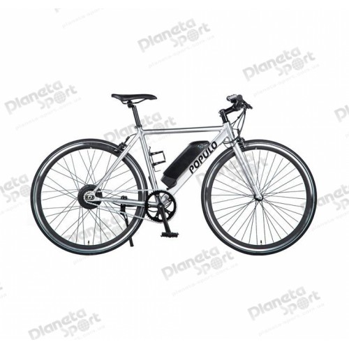 Велосипед 28" Populo Sport V2 электро привод 250W Polished размер 52cm (S)